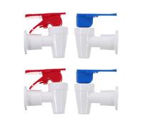 BESTOYARD 4 Pièces Robinet de Refroidisseur D'eau en Plastique Pp Réutilisable Verrouillage Garçon et Filles, Compatible Universellement pour Distributeur D'eau Rouge et Bleu en Milieu