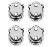 BESTOYARD 4 Pièces Support de Tringle de 22mm en Alliage de Zinc, Argenté