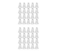 BESTOYARD 40 Pièces Ressort de Batterie Conique en Acier Inoxydable 20mm | Contact pour Lampe Torche Led, Structure Tour Pagode, Argenté, Usage Aa, Anti-flicker