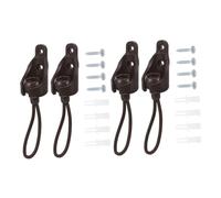 BESTOYARD 4pièces Quatuor De Câbles Élastiques pour Stores Enrouleurs Kit De Fixation avec Boucles Et Embouts Compatible avec Différentes Tiges De Stores Installation Facile Et