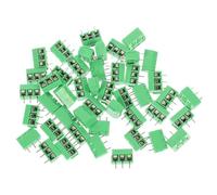 BESTOYARD 50 pièces Connecteur Bornier Vis Pcb Bloc de Raccordement Compact et Fiable pour Câblage Électrique Isolant pour Fils Bornier et Plates Sertissables