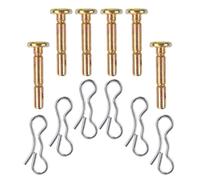 BESTOYARD 6 Ensembles Jeu de Goupilles de Cisaillement et Clavettes Métalliques pour Souffleuse à Neige Détachées de Rechange pour Fraise à Neige Protection du Boîtier Engrenage