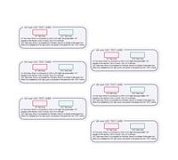 BESTOYARD 6 Pièces Carte de Mesure du Rayonnement UV Uva Uvc en Pvc pour Laboratoires et Usage Domestique, Indicateur Précis et Polyvalent de L'intensité Lumineuse