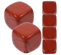 BESTOYARD 6 Pièces Glaçons à Whisky en Pierre de Cristal Réutilisables 16 Mm Cube pour Boissons Alcoolisées, Glaçons à Vin et Whisky, Accessoires Bar Élégants pour Maison et Restaurant
