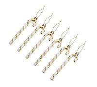BESTOYARD 6pièces Pendentifs De Noël Forme De Canne à Sucre Décorations Suspendues pour Sapin De Noël Lot de Ornements Colorés pour Fêtes Et Décorations Intérieures