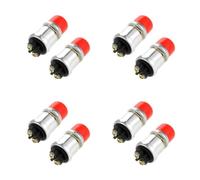 BESTOYARD 8 Pièces Interrupteur de Démarrage à Bouton-poussoir 50a 12v | Remplacement Direct, Fonctionnement Momentané, Coque Métallique, Contacts Argentés Épais, pour Voitures et Camions