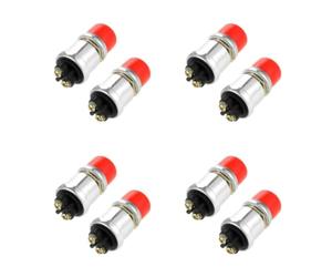 BESTOYARD 8 Pièces Interrupteur de Démarrage à Bouton-poussoir 50a 12v | Remplacement Direct, Fonctionnement Momentané, Coque Métallique, Contacts Argentés Épais, pour Voitures et Camions