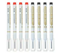 BESTOYARD 8 Pièces Stylo de Charpentier Multifonction en Plastique pour Marquage Industriel sur Métal et Bases de Lampe, Marqueur Permanent à Pointe Fine pour Production Industrielle