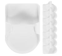 BESTOYARD 8 Pièces Support Mural pour Flacon Pulvérisateur Autocollant ABS | Adhésif Mural sans Traces, Rangement Sécurisé pour Ateliers et Cuisines, Crochets Suspendre Pratiques