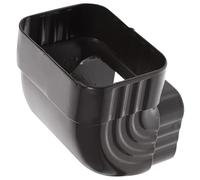 BESTOYARD Accessoires gouttière adaptateur de gouttière tuyaux gouttière drainage gouttière coude 90 degré en alliage d'aluminium noir pour tuyau de pluie et pluviale