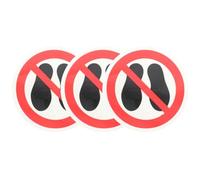 BESTOYARD Autocollants D'avertissement Interdiction de Marcher 3pcs en Pp et Pet pour Équipements Dangereux, Faciles à Utiliser, Adaptés aux Piscines et Salles Techniques