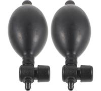 BESTOYARD Ballon de Gonflage Manuel en Latex Noir avec Soupapes de Purge D'air, Facile à Utiliser, pour Tensiomètre, Lot de 2 Pièces, Gonflage Rapide et Précis