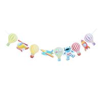 BESTOYARD Bannière D'anniversaire en Papier 1 Set Drapeau Ajustable et Assemblage Pratique pour Décorations de Fête D'anniversaire et Décorations de Porte