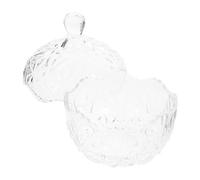 BESTOYARD Bocal de Rangement en Verre Transparent Chic Couvercle pour Organiser Bijoux et Protéger Souvenirs, pour Salle de Bain ou Centres de Table de Mariage