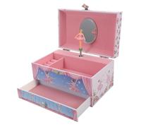 BESTOYARD Boîte à Musique Ballerine Rotative Vintage pour Filles Étui De Bijoux Musical Boîte à Musique De Danseuse De Ballet
