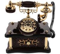 BESTOYARD Boîte à Musique Téléphone à Cadran Vintage, Boîte à Musique Modèle de Téléphone à Cadran, Figurine de Fixe à L'ancienne, Souvenir