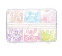 BESTOYARD Boîte de Pierres Colorées et Résistantes à Décoloration Ongles en Résine Décorations Élégantes Forme Goutte D'eau et Résistantes à Décoloration Accessoires pour Nail Art DIY