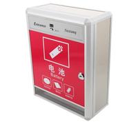 BESTOYARD Boîte de Recyclage de Batteries Murale Rouge en Alliage