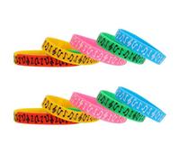BESTOYARD Bracelets en Silicone Confortables Design Classique et Solide Lot de 10 Notes de Musique pour Festival et Concert de Musique
