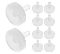 BESTOYARD Butée de Pédale de Frein Installation Facile en Caoutchouc Blanc 10pcs Fixation Sécurisée pour Interrupteur de Frein et Embrayage Automobile