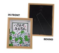 BESTOYARD Cadre Photo en De Mahjong À Faire -même, Cadre d'art Traditionnel Chinois, Support d'image De Bureau, Boîtes D'ombre en, Vitrine De Mahjong pour Table