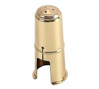 BESTOYARD Capuchon de Protection Métallique pour Saxophone Alto, Longueur 58mm, Couleur Or, Modèle C53g, Protège L'embouchure et Améliore la Pureté du Son