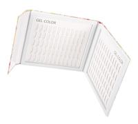 BESTOYARD Catalogue en Abs et Pet Blanc de Vernis à Ongles Professionnel 120 Couleurs Palette D'échantillons Pratique pour Salon de Manucure pour Nail Art