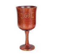 BESTOYARD Coupe Sainte Triforme Lune Étoile à Cinq Branches en Bois Marron | Décoration Religieuse Rétro, Usage pour Cérémonies et Sacrifices Familiaux, Objet D'intérieur Couleur Marron