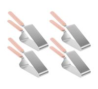 BESTOYARD Coupe-tarte Pince à Gâteau Triangulaire Léger et Solide en Acier Inoxydable 4pcs pour Découpe et Transfert Facile lors de Goûters et Réunions