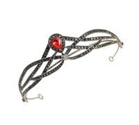 BESTOYARD Couronne de Mariée Accessoire de Cheveux en Alliage de Zinc avec Cristaux Étincelants Élégant et Confortable pour Soirées et Danses