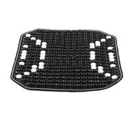 BESTOYARD Coussin De Siège Auto Perles Naturelles Noir Refroidissant Et Respirant Galette Confortable Et Ventilée Pour Voiture Soutien Massage Intégré