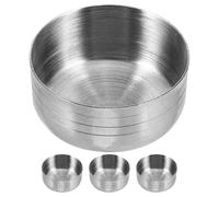 BESTOYARD Couvercles de Shaker en Acier Inoxydable 4pcs pour Mélangeurs de 350ml, Accessoires de Bar Étanches et Polyvalents, pour Salon de Thé et Bar à Domicile