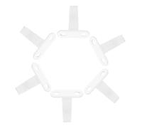 BESTOYARD Crochets Muraux en Métal Blanc Lot de 6 à Visser pour Suspendre Guirlandes Lumineuses et Accessoires Cuisine sur Plaque de Plâtre