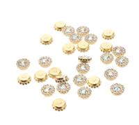 BESTOYARD Décoration à Coller en Abs Blanc Forme Fleur 50pcs pour Accessoires de Bricolage et Décoration de Bandeau, pour Ornement Cheveux et Paquet