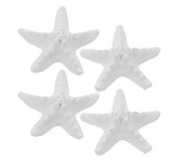 BESTOYARD Diffuseur D'aromathérapie Diffusion Continue et Polyvalente en Plâtre 4 Pièces Forme Étoile de Mer Blanc, Ornement Parfumé pour Voiture et Maison pour Armoire et Bureau