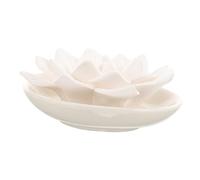 BESTOYARD Diffuseur Parfum Personnalisé Galet en Plâtre Blanc Huile Essentielle Diffuseur Passif Design Fleur Aquatique pour Huiles Essentielles pour Toute Pièce et Voiture