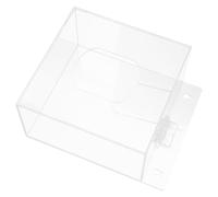 BESTOYARD Distributeur Mural Transparent Acrylique Boîte de Rangement Anti-poussière avec Couvercle Pratique pour Masques et pour Laboratoire