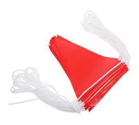 BESTOYARD Drapeaux de Sécurité Faciles à Transporter Rouges en Pvc Haute Visibilité Bannière de Drapeau Réfléchissante pour Situations D'urgence et Contrôle Circulation