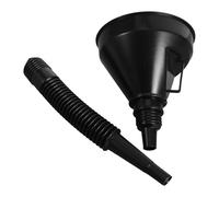 BESTOYARD Entonnoir Automobile en Plastique Noir avec Tuyau Flexible, Compact et Léger, pour Transfert D'huile et Carburant Lors de Longues Distances en Moto ou Voiture