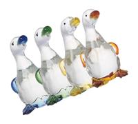 BESTOYARD Figurines ou Adorables de Canard en 4pcs Décoratives Non Déformables pour de Pendaison de Crémaillère Décoration de Cabinet
