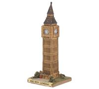 BESTOYARD Grande Figurine Horloge de Londres en Résine Artisanale, Décoration de Bureau Robuste et Résistante à l'usure, Modèle Unique et Créatif pour Intérieur Élégant