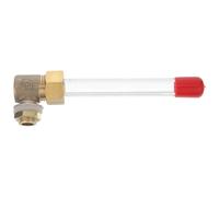 BESTOYARD Jauge de Niveau à Eau Industrielle pour Réservoir Incendie et Ferme, Mesure Continue Précise, Maintenance Facile, Modèle 1/4'' Filetage en Plastique et Cuivre, Forme en L