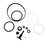 BESTOYARD Kit Complet de Réparation Bille D'acier 17 Pièces, Comprenant Joint D'étanchéité de Pompe, Soupape de Retour Anti-poussière Compatible pour Cric Hydraulique Vertical 10 Tonnes