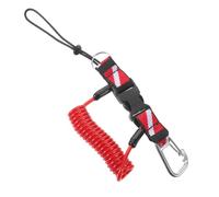 BESTOYARD Lanière de Plongée Cordon Enroulé en Acier Inoxydable avec Boucle à Dégagement Rapide Sangle Confortable pour Lampe Torche et Appareil Photo pour Sports Aquatiques