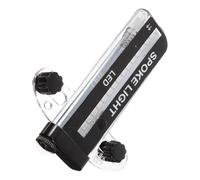 BESTOYARD LED Feu de Roue de Vélo A11, 21 Motifs, Décoration de Rayon | Noir en Plastique, Fixation par Trois Boulons Rotatifs, Alimentation par Trois Piles Aaa Non Incluses Style Aléatoire