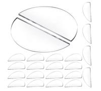 BESTOYARD Lot de 30 Fiches de Table Noms en Acrylique Semi-circulaire, Design Élégant, Autonome, pour Décoration de Table de Fête ou Dîner