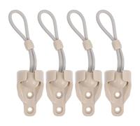 BESTOYARD Lot de 4 Set de Set de Bases de Blocage pour Stores Enrouleurs Beige en Plastique, Accessoires Solide et Polyvalents pour Protection Solaire Extérieure en Camping