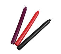 BESTOYARD Lot de 6 bougies à basse température en cire qui coule à la cire pour couple et adultes (rouge/noir/violet)