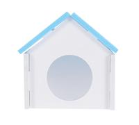 BESTOYARD Maisonnette de Cachette pour Hamster et Gerbille en PVC Bleu | Abri Privé, Espace D’activité, Usage Toute L’année, pour Petits Animaux, Style Discret