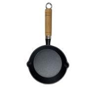BESTOYARD Mini Poêle en Fer Noir Surface Lisse et Chauffage Uniforme pour Camping et Pique-niques Pratique et Solide pour Cuisson Facile